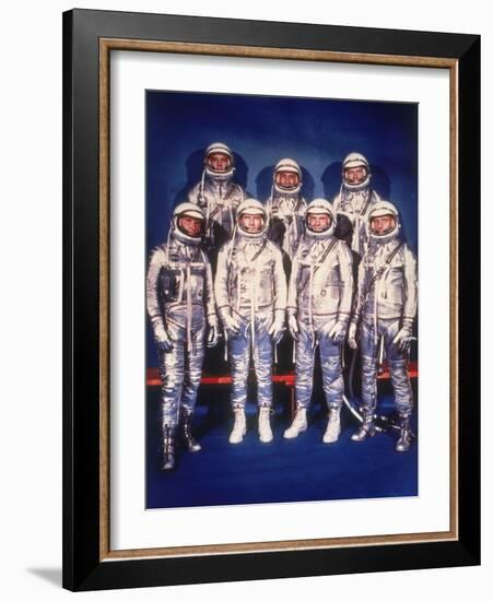 The Mercury Seven Astronauts, 1959-null-Framed Photographic Print