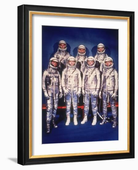 The Mercury Seven Astronauts, 1959-null-Framed Photographic Print