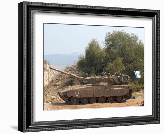 The Merkava Mark III-D main battle tank of the Israel Defense Force-Stocktrek Images-Framed Photographic Print