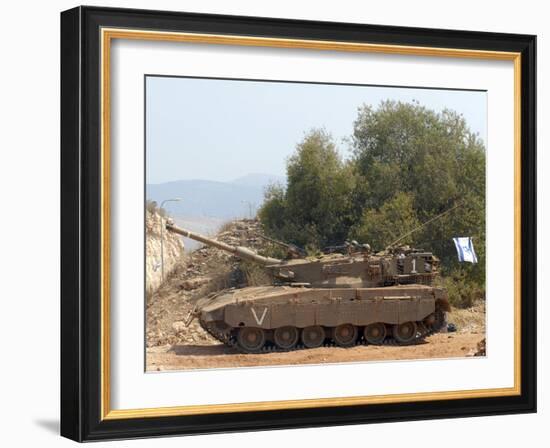 The Merkava Mark III-D main battle tank of the Israel Defense Force-Stocktrek Images-Framed Photographic Print