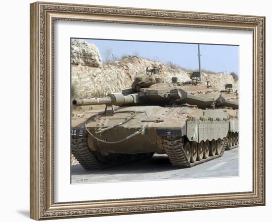 The Merkava Mark III-D main battle tank of the Israel Defense Force-Stocktrek Images-Framed Photographic Print