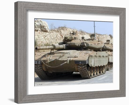 The Merkava Mark III-D main battle tank of the Israel Defense Force-Stocktrek Images-Framed Photographic Print