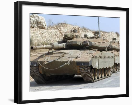 The Merkava Mark III-D main battle tank of the Israel Defense Force-Stocktrek Images-Framed Photographic Print