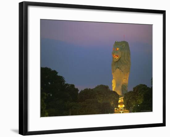 The Merlion, Symbol of Singapore, Singapore, Asia-Gavin Hellier-Framed Photographic Print