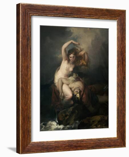 The Mermaid of Galloway (Oil on Canvas)-William II Hilton-Framed Giclee Print