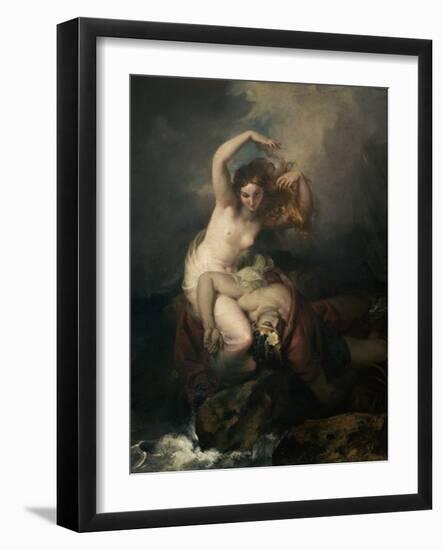 The Mermaid of Galloway (Oil on Canvas)-William II Hilton-Framed Giclee Print