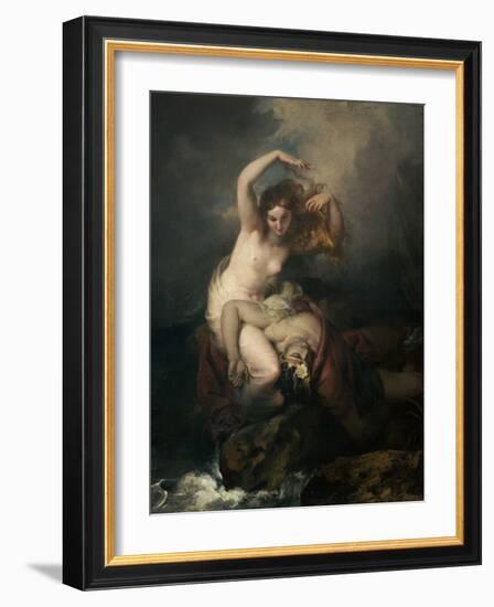 The Mermaid of Galloway (Oil on Canvas)-William II Hilton-Framed Giclee Print