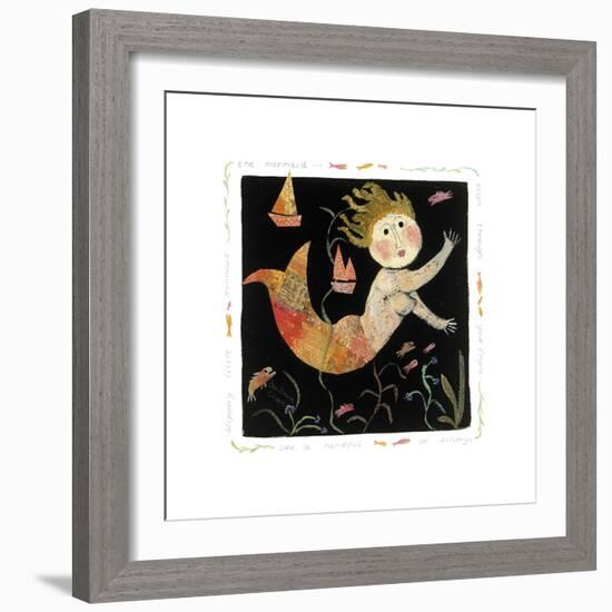 The Mermaid Slips through your Fingers-Barbara Olsen-Framed Giclee Print