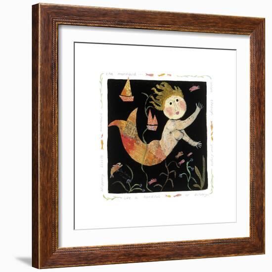 The Mermaid Slips through your Fingers-Barbara Olsen-Framed Giclee Print