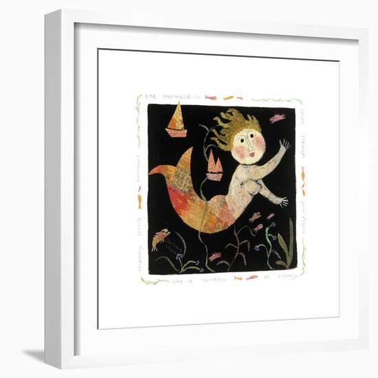 The Mermaid Slips through your Fingers-Barbara Olsen-Framed Giclee Print