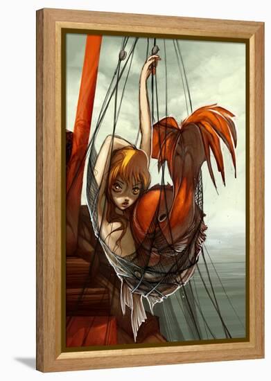 The Mermaid-Camilla D'Errico-Framed Stretched Canvas