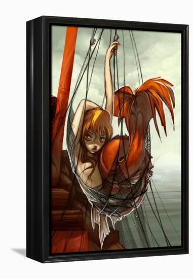 The Mermaid-Camilla D'Errico-Framed Stretched Canvas