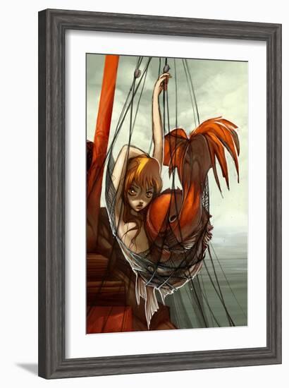 The Mermaid-Camilla D'Errico-Framed Art Print