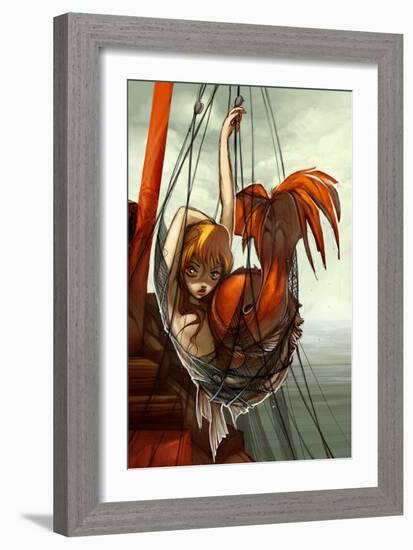 The Mermaid-Camilla D'Errico-Framed Art Print