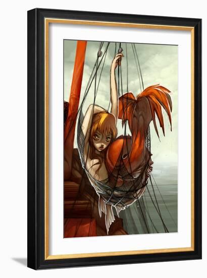 The Mermaid-Camilla D'Errico-Framed Art Print