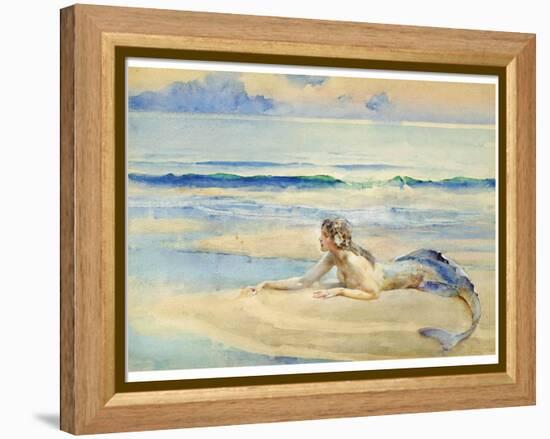 The Mermaid-John Reinhard Weguelin-Framed Stretched Canvas