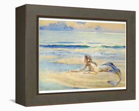 The Mermaid-John Reinhard Weguelin-Framed Stretched Canvas