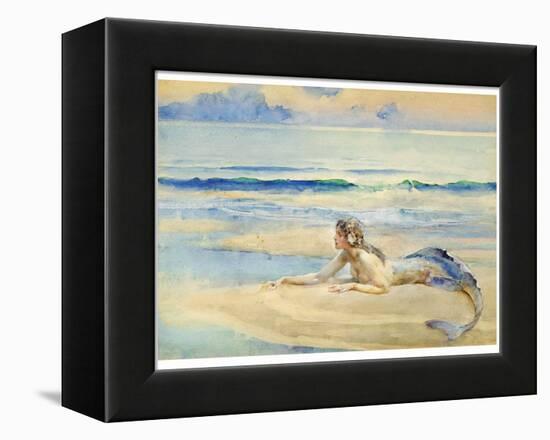 The Mermaid-John Reinhard Weguelin-Framed Stretched Canvas