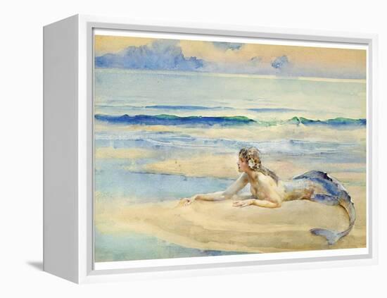 The Mermaid-John Reinhard Weguelin-Framed Stretched Canvas