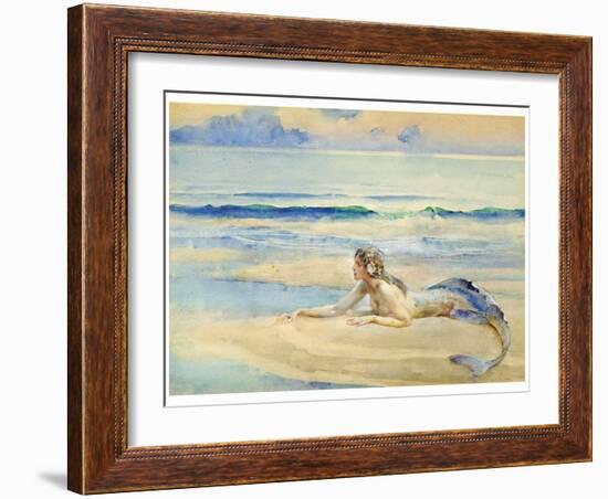 The Mermaid-John Reinhard Weguelin-Framed Art Print