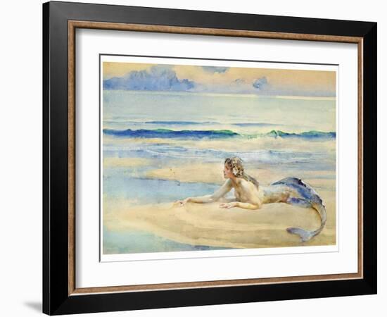 The Mermaid-John Reinhard Weguelin-Framed Art Print