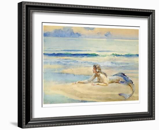 The Mermaid-John Reinhard Weguelin-Framed Art Print