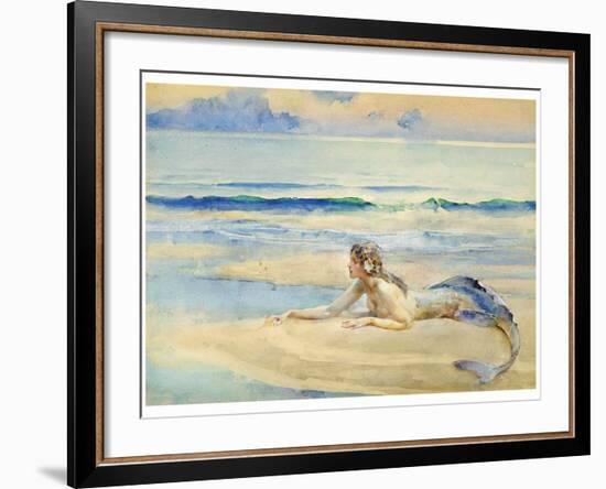 The Mermaid-John Reinhard Weguelin-Framed Art Print