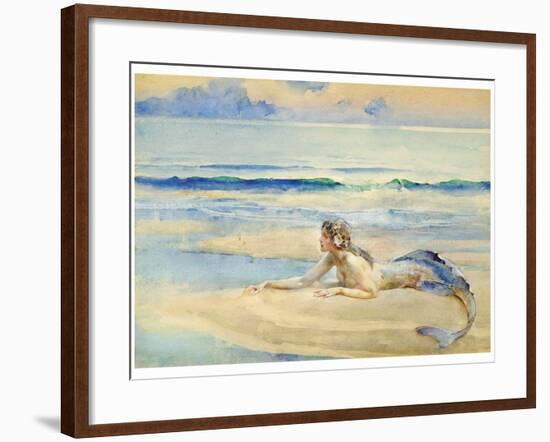 The Mermaid-John Reinhard Weguelin-Framed Art Print