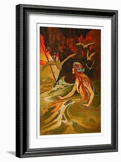 The Mermaid-Charles Robinson-Framed Art Print