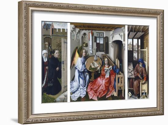 The Merode Altarpiece-Robert Campin-Framed Giclee Print