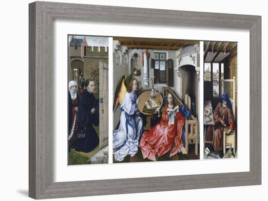 The Merode Altarpiece-Robert Campin-Framed Giclee Print