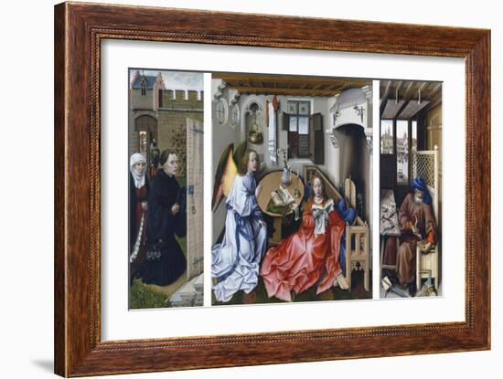 The Merode Altarpiece-Robert Campin-Framed Giclee Print