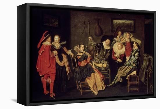 The Merry Company, 17th Century-Dirck Hals-Framed Premier Image Canvas