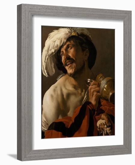 The Merry Drinker, 1625-Hendrick Jansz Terbrugghen-Framed Giclee Print