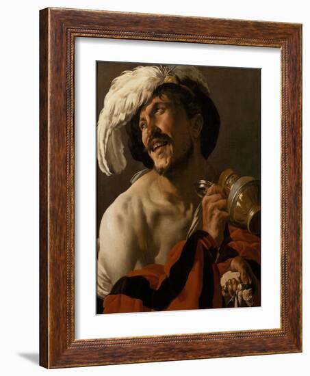 The Merry Drinker, 1625-Hendrick Jansz Terbrugghen-Framed Giclee Print