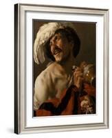 The Merry Drinker, 1625-Hendrick Jansz Terbrugghen-Framed Giclee Print