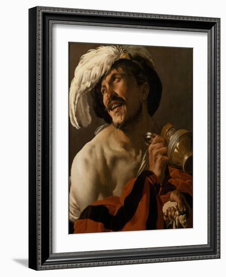 The Merry Drinker, 1625-Hendrick Jansz Terbrugghen-Framed Giclee Print