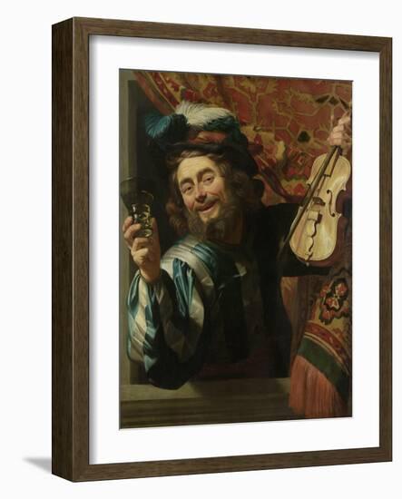 The Merry Fiddler, 1623-Gerrit van Honthorst-Framed Giclee Print