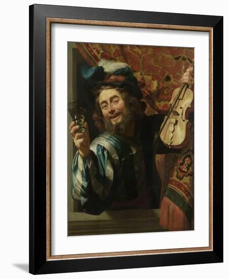 The Merry Fiddler, 1623-Gerrit van Honthorst-Framed Giclee Print
