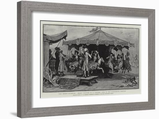 The Merry-Go-Round, Smart Visitors to a Country Fair in the Eighteenth Century-Frederik Hendrik Kaemmerer-Framed Giclee Print