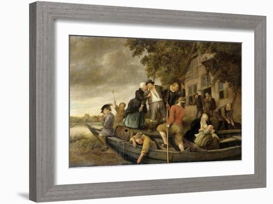 The Merry Homecoming, 1679-Jan Havicksz Steen-Framed Giclee Print