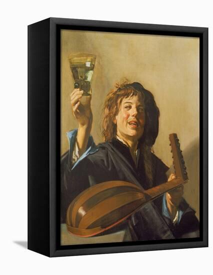 The Merry Lute Player, C.1624-28-Frans Hals-Framed Premier Image Canvas