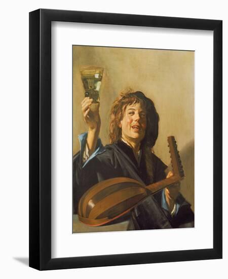 The Merry Lute Player, C.1624-28-Frans Hals-Framed Giclee Print