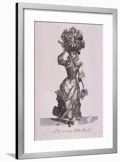 The Merry Milk Maid, Cries of London-Marcellus Laroon-Framed Giclee Print