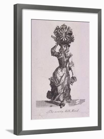 The Merry Milk Maid, Cries of London-Marcellus Laroon-Framed Giclee Print