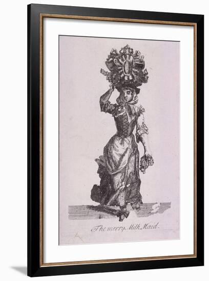 The Merry Milk Maid, Cries of London-Marcellus Laroon-Framed Giclee Print