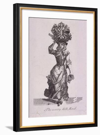 The Merry Milk Maid, Cries of London-Marcellus Laroon-Framed Giclee Print