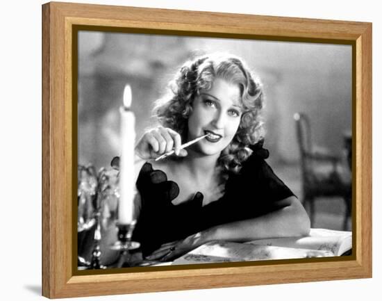 The Merry Widow, Jeanette MacDonald, 1934-null-Framed Stretched Canvas