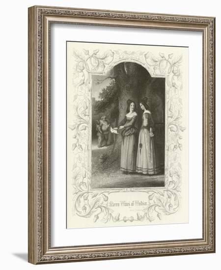 The Merry Wives of Windsor, Act II Scene I-Joseph Kenny Meadows-Framed Giclee Print