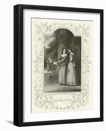 The Merry Wives of Windsor, Act II Scene I-Joseph Kenny Meadows-Framed Giclee Print